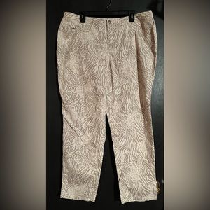 Cato Animal Print Lower Rise Skinny Leg Jeans